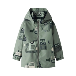 name it NMMMAX JACKET LI AOP NOOS baby jongens buiten jacks Grey