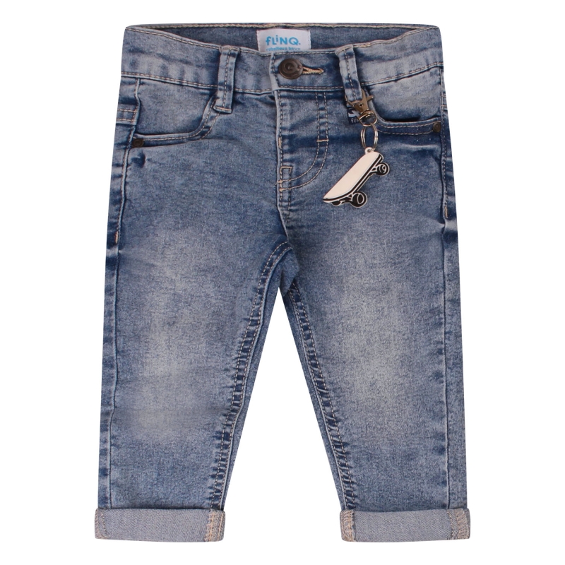 flinq 506331BB Z10614 lange broeken Denim licht gebleekt