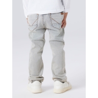 name it NMMRyan slim lange broeken Bleach denim
