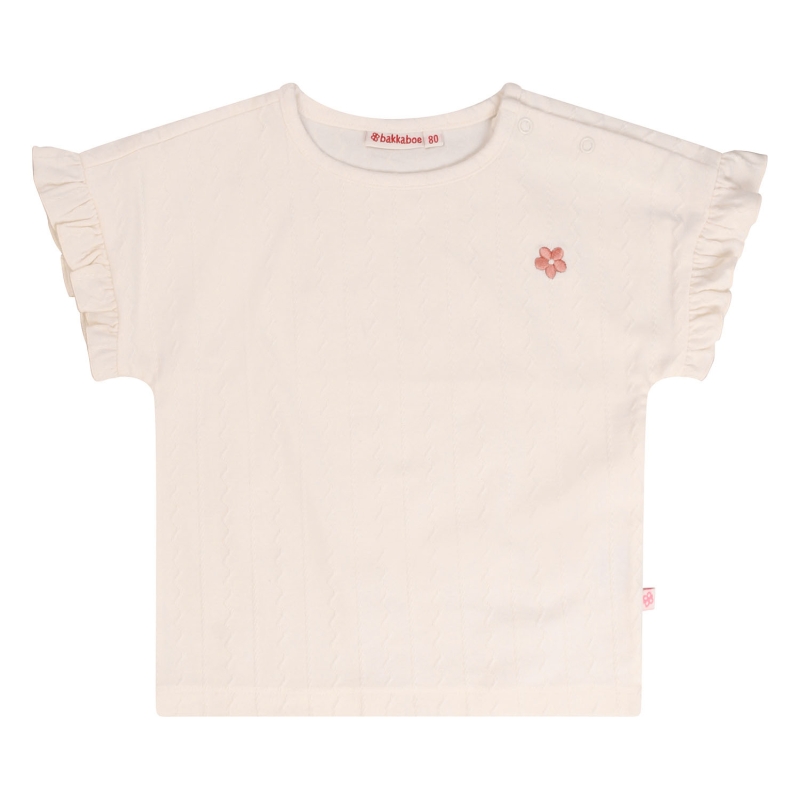 Bakkaboe Halise Z10396 t-shirts korte mouw Ecru