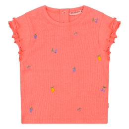 Bakkaboe 3215602 Z10140 baby meisjes T-shirt km koraal neon