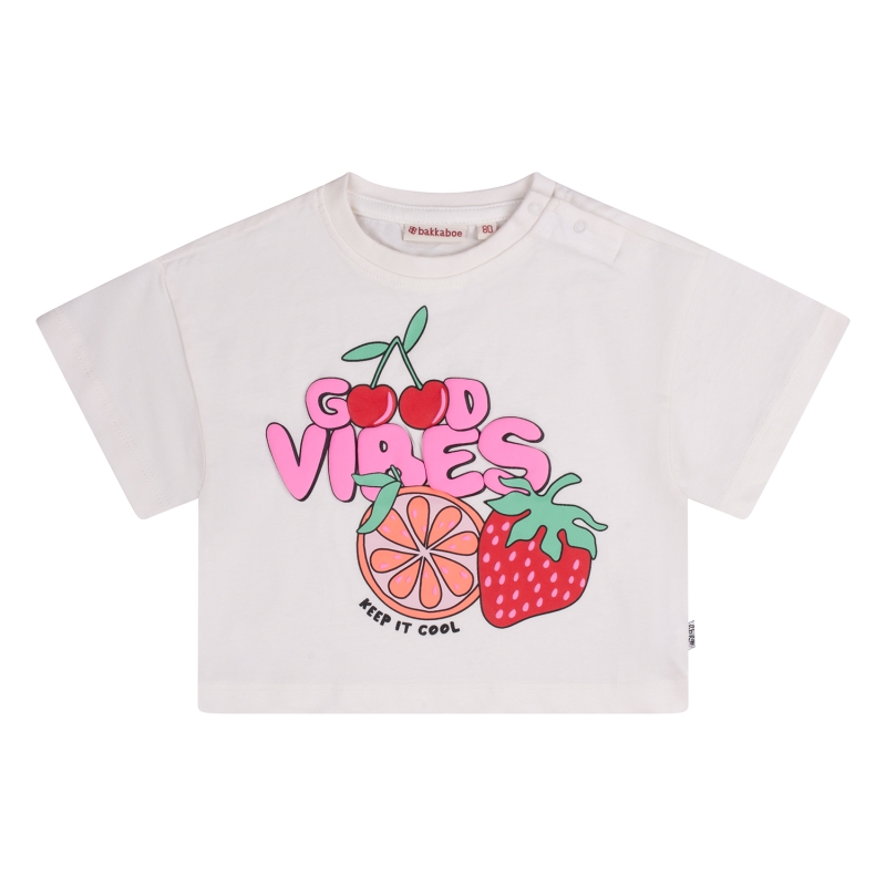 Bakkaboe 3215603 Z10143 t-shirts korte mouw Ecru