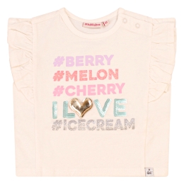 Bakkaboe 3215605 Z10145 baby meisjes T-shirt km Ecru