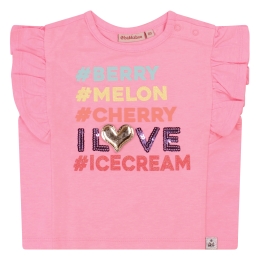 Bakkaboe 3215605 Z10145 baby meisjes T-shirt km Rose fel