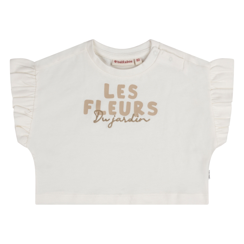 Bakkaboe 3215608 Z10162 t-shirts korte mouw Ecru