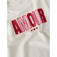name it NMFBLOVE SS NREG TOP BOX t-shirts korte mouw White