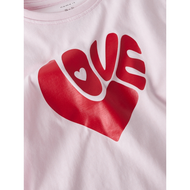 name it NMFBLOVE SS NREG TOP BOX t-shirts korte mouw Purple