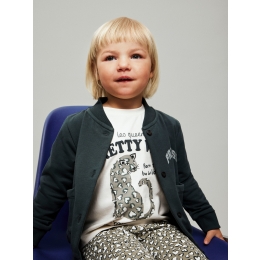 name it NMFBEARTA SS TOP BOX baby meisjes T-shirt km White