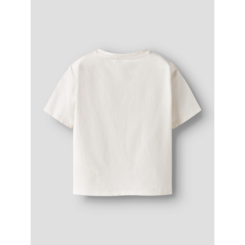 name it NMFBEARTA SS TOP BOX t-shirts korte mouw White