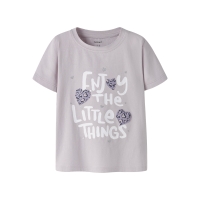 name it NMFBEARTA SS TOP BOX t-shirts korte mouw Purple