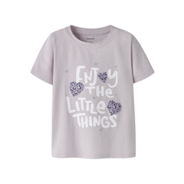 name it NMFBEARTA SS TOP BOX baby meisjes T-shirt km Purple