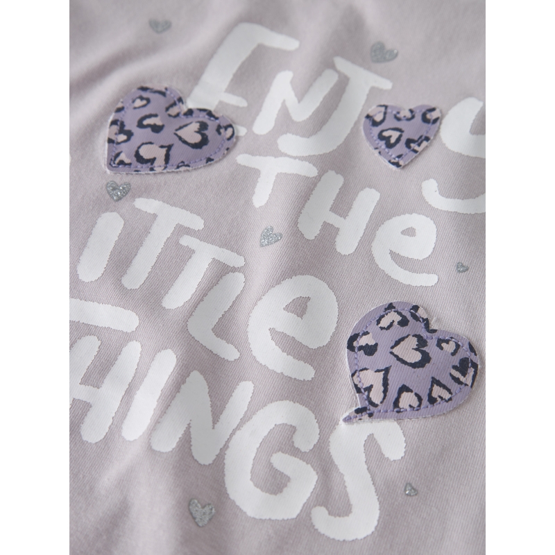 name it NMFBEARTA SS TOP BOX t-shirts korte mouw Purple