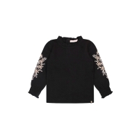 Bakkaboe Olivia baby W10238 t-shirts lange mouw Zwart