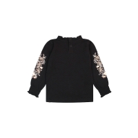 Bakkaboe Olivia baby W10238 t-shirts lange mouw Zwart