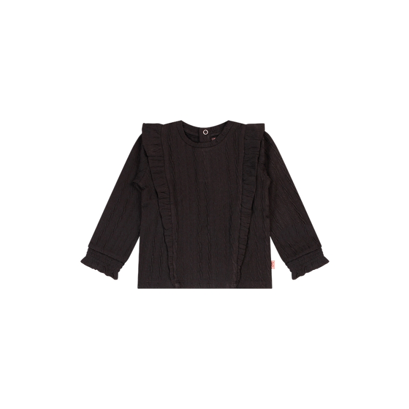 Bakkaboe 3115600 W10174 t-shirts lange mouw Zwart