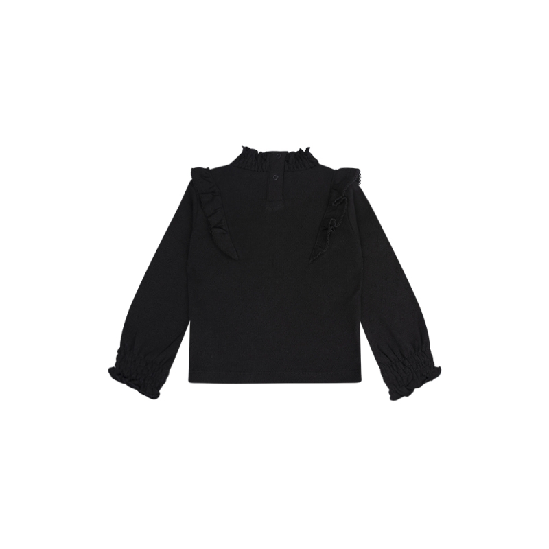 Bakkaboe 3115605 W10192 t-shirts lange mouw Zwart