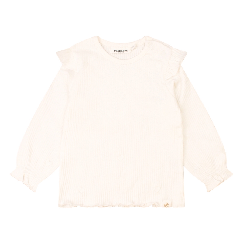 bakkaboe newborn Fieke Z10402 t-shirts lange mouw Ecru