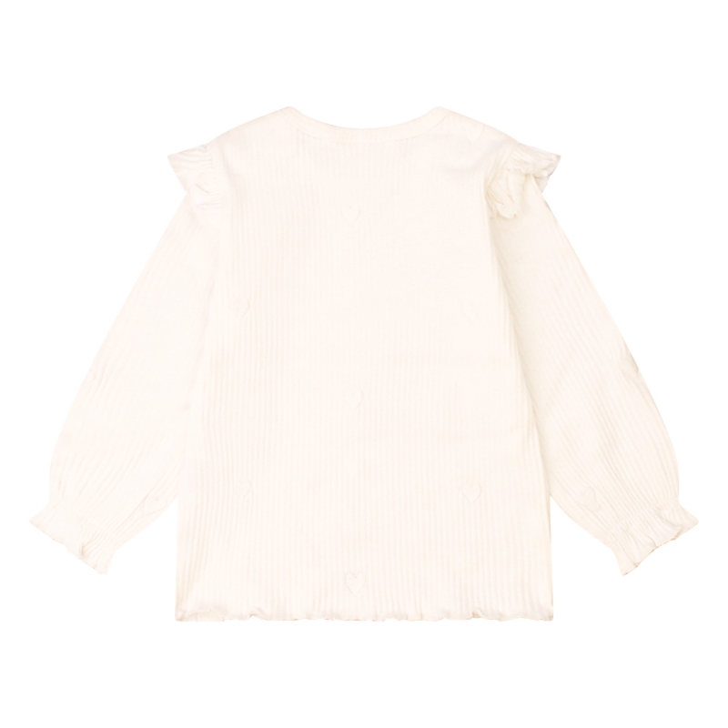 bakkaboe newborn Fieke Z10402 t-shirts lange mouw Ecru