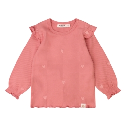 bakkaboe newborn Fieke Z10402 baby meisjes T-shirt lm Rose oud