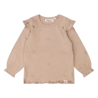 bakkaboe newborn Fieke Z10402 t-shirts lange mouw Zand