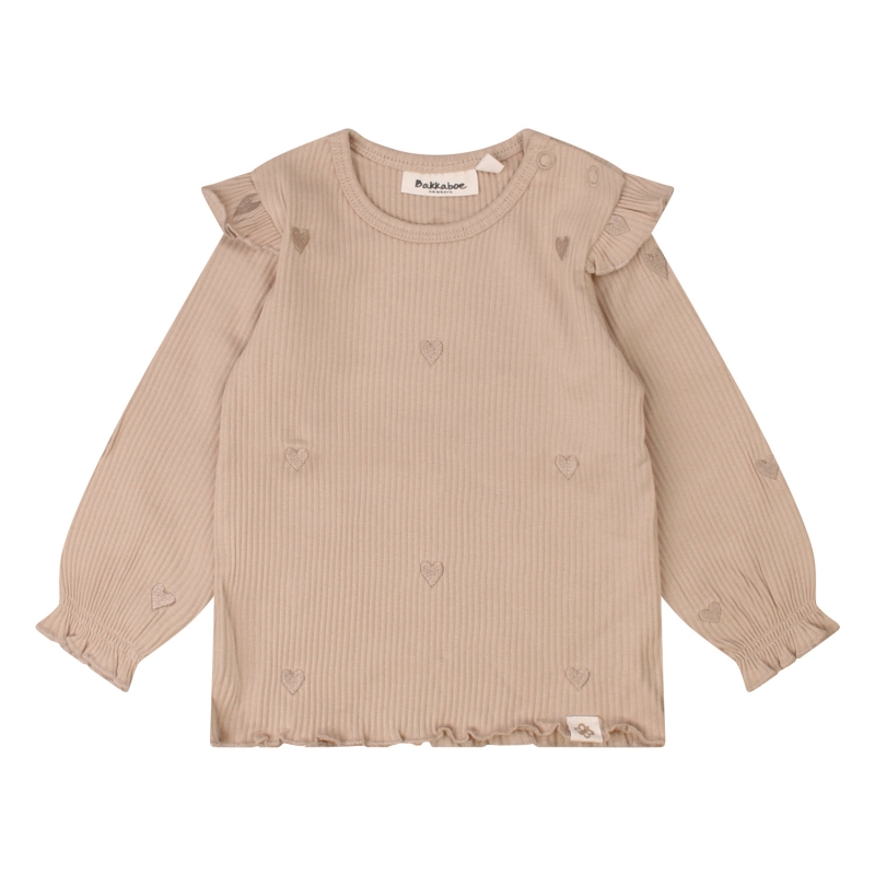 bakkaboe newborn Fieke Z10402 t-shirts lange mouw Zand