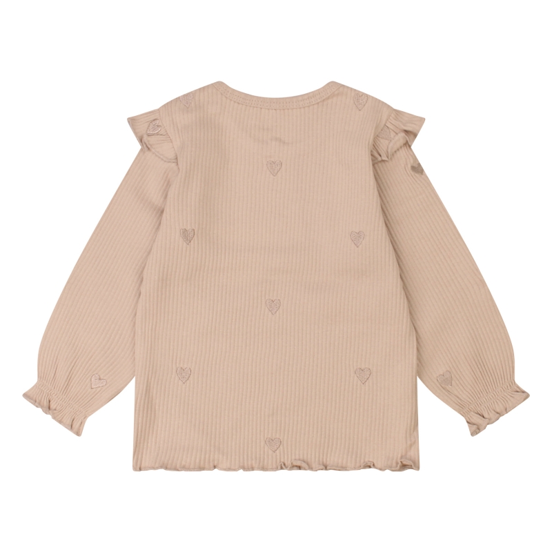 bakkaboe newborn Fieke Z10402 t-shirts lange mouw Zand