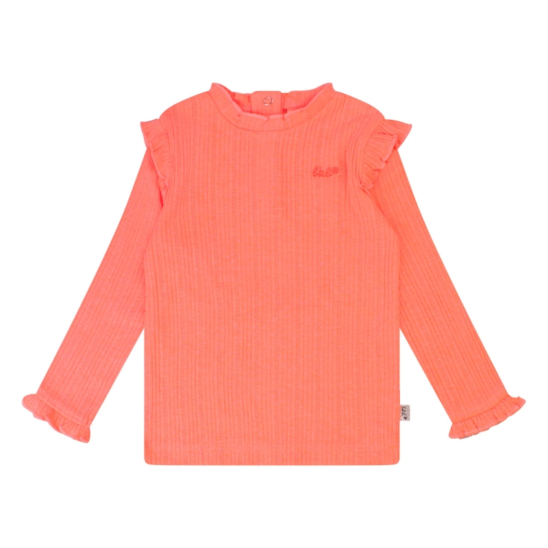 Bakkaboe 3215609 Z10163 t-shirts lange mouw koraal neon