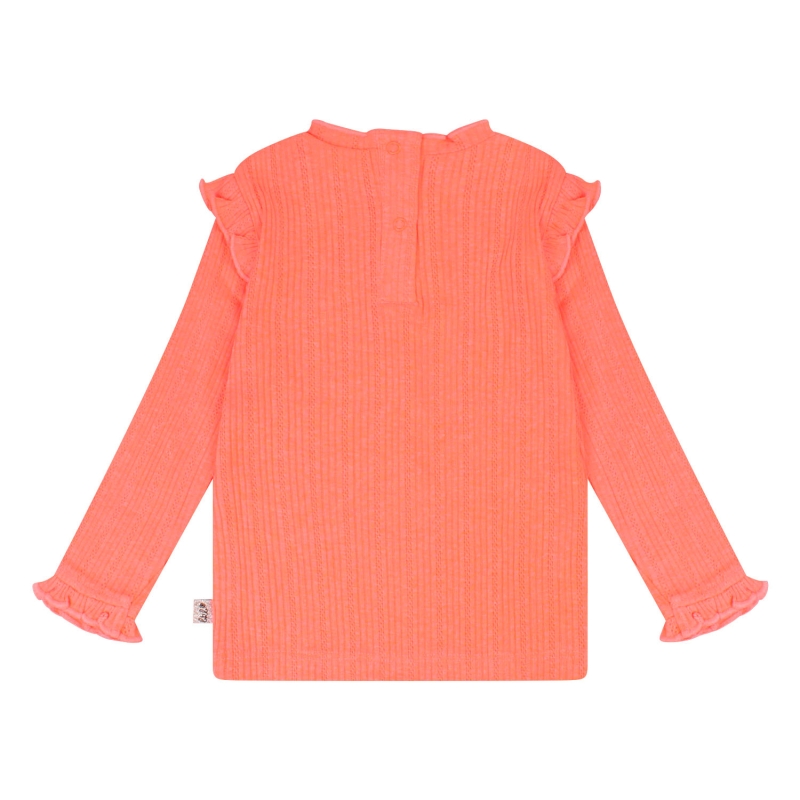 Bakkaboe 3215609 Z10163 t-shirts lange mouw koraal neon