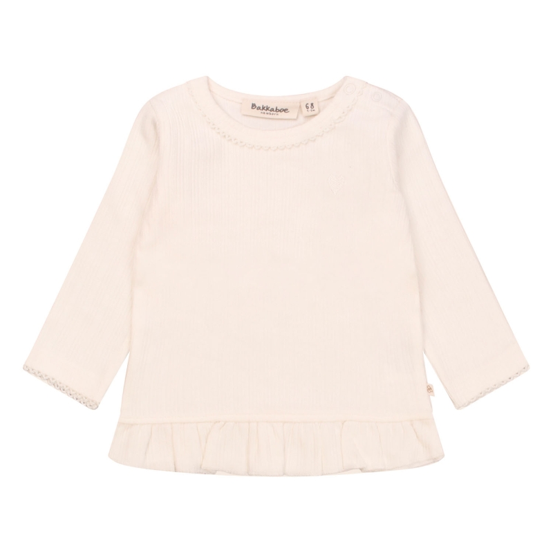 bakkaboe newborn 3216602 Z10126 t-shirts lange mouw Ecru