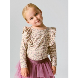 name it NMFLIANNA XSL LS TOP baby meisjes T-shirt lm White