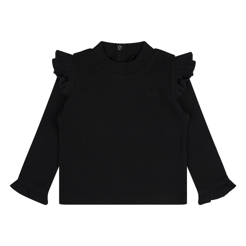 Bakkaboe 3315601 W20171 t-shirts lange mouw Zwart