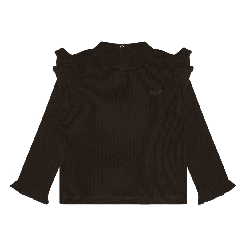Bakkaboe 3315601 W20171 t-shirts lange mouw Bruin donker