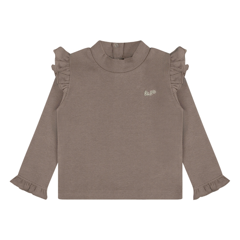 Bakkaboe 3315601 W20171 t-shirts lange mouw Taupe