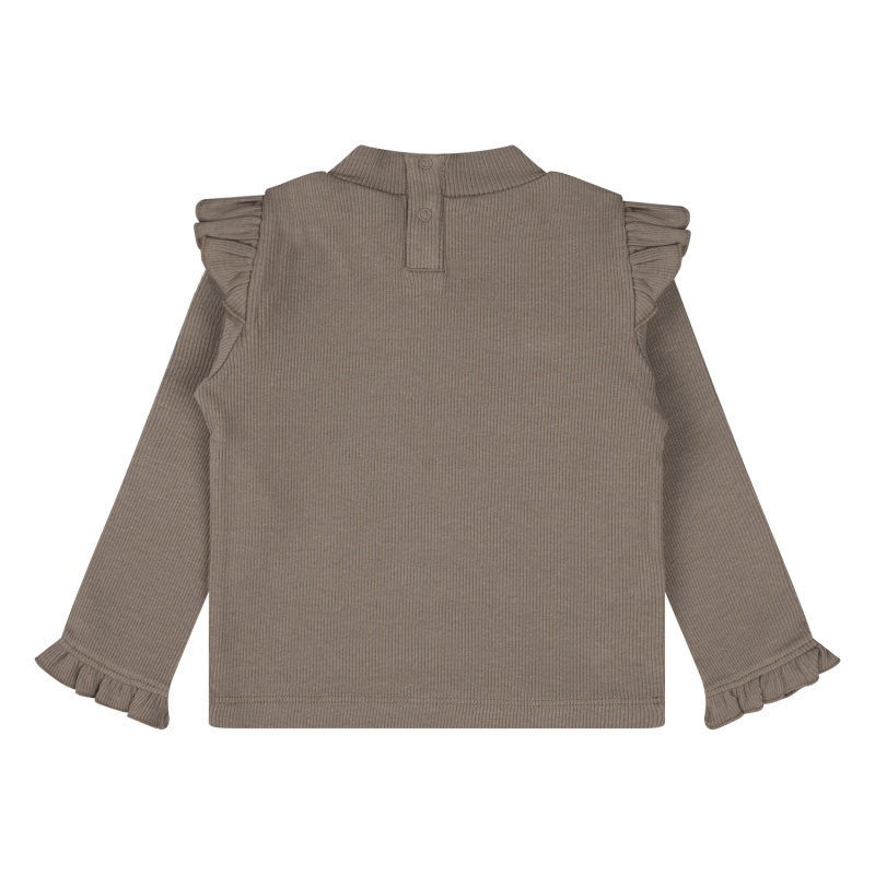 Bakkaboe 3315601 W20171 t-shirts lange mouw Taupe