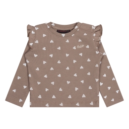 Bakkaboe 3315602 W20172 baby meisjes T-shirt lm Taupe