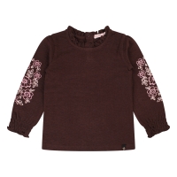 Bakkaboe Olivia baby W20243 t-shirts lange mouw Bruin donker