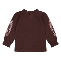 Bakkaboe Olivia baby W20243 t-shirts lange mouw Bruin donker
