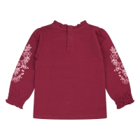 Bakkaboe Olivia baby W20243 t-shirts lange mouw Wijnrood