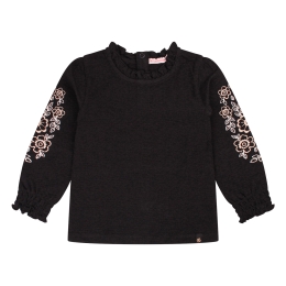 Bakkaboe Olivia baby W20243 baby meisjes T-shirt lm Zwart