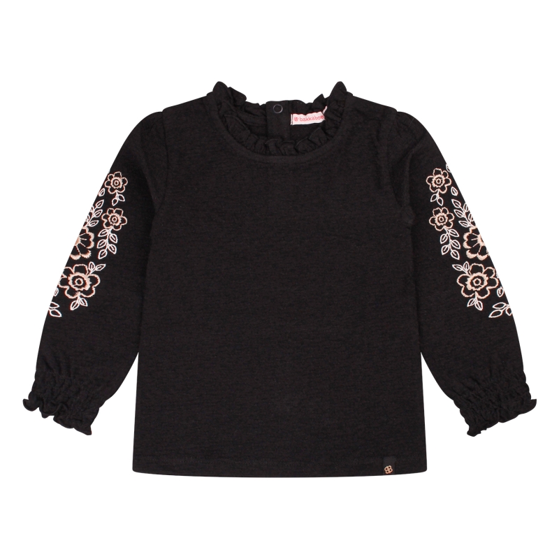 Bakkaboe Olivia baby W20243 t-shirts lange mouw Zwart