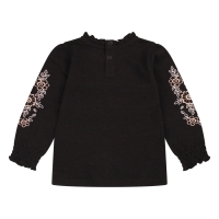 Bakkaboe Olivia baby W20243 t-shirts lange mouw Zwart