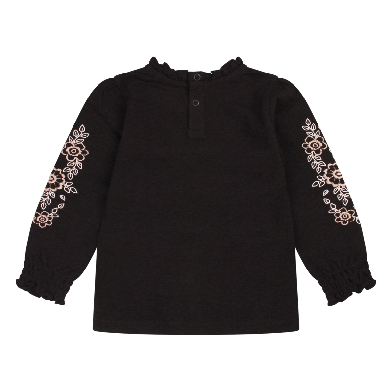 Bakkaboe Olivia baby W20243 t-shirts lange mouw Zwart