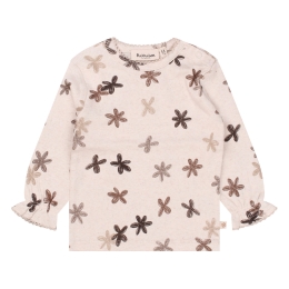 bakkaboe newborn 3316600 W20291 baby meisjes T-shirt lm Ecru melee