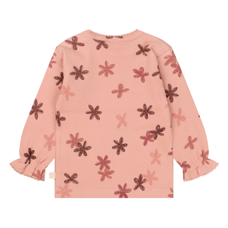 bakkaboe newborn 3316600 W20291 t-shirts lange mouw Peach