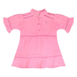 Bakkaboe 3215701 Z10157 baby meisjes jurk Rose fel