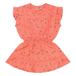 Bakkaboe 3215702 Z10158 baby meisjes jurk koraal neon