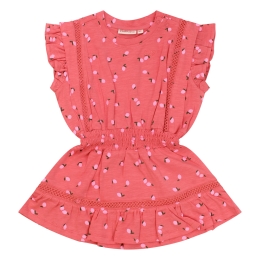 Bakkaboe 3215702 Z10158 baby meisjes jurk Rood licht