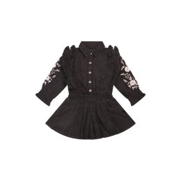 Bakkaboe 3115702 W10165 baby meisjes Baby meisjes jurk Black denim