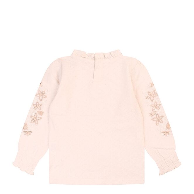 Bakkaboe Bakkaboe Olivia baby W10238 Beige whitecap gray Bakkaboe Olivia baby W10238 Baby meisjes T-shirt lm Beige bestel je online bij www.bertusmode.nl/