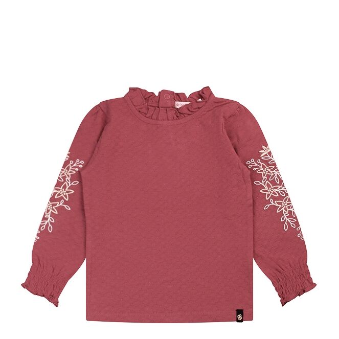 Bakkaboe Bakkaboe Olivia baby W10238 Roze earth red Bakkaboe Olivia baby W10238 Baby meisjes T-shirt lm Roze bestel je online bij www.bertusmode.nl/